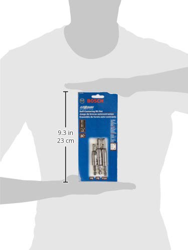 Bosch CC2430 Clic-Change 3-Piece No. 6, No. 8, and No. 10 Self-Centering Bit Assortment