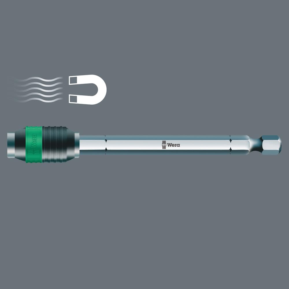 Wera 889/4/1 Rapidaptor Universal Bit Holder, 1/4 Zoll x 75 mm x 1/4 Zoll