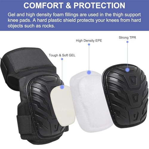 2X Knee Pads Construction Professional Work Safety Comfort Gel Leg Protector AU