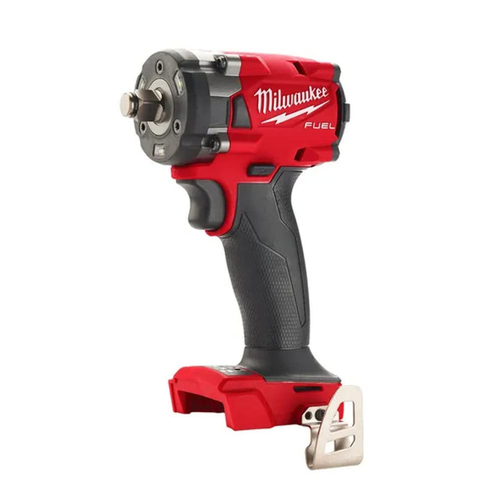 Milwaukee M18FIW2F12-0 M18 Fuel Compact Impact Wrench with Friction Ring, 1/2 Inch, Red Black