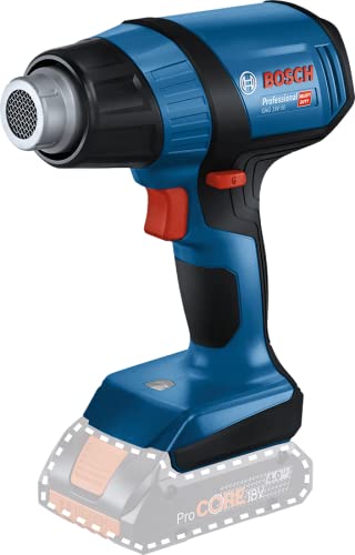 Bosch Professional 18V System GHG 18V-50 Cordless Heat Gun (excluding Batteries and Charger, incl. GHG 18V-50, Reflector Nozzle, 32 x 33 mm, Reduction Nozzle, 9 mm, in Carton)
