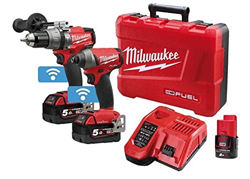Milwaukee M18ONEPP2A2-502C M18 Fuel ONE-KEY Power Pack 2A2 (M18ONEPD2-0, M18ONEID2-0) Bonus M12B2