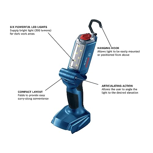 BOSCH GLI18V-300N 18V Lithium-Ion Articulating LED Worklight (Bare Tool)