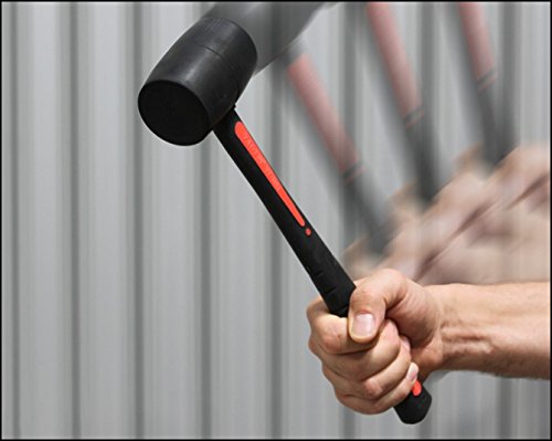 Yato Rubber Mallet with Fibreglass TPR Handle, 440 g