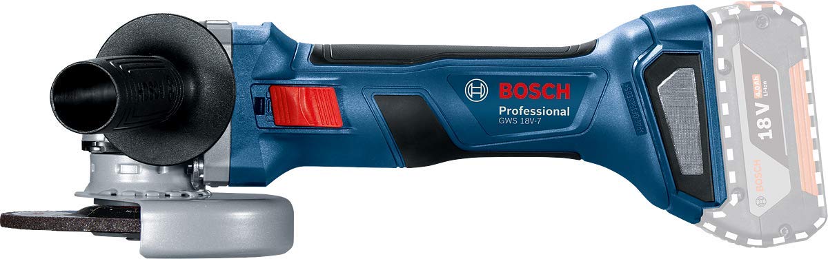 Bosch Professional 06019H9001 System GWS 18V-7 Cordless Angle Grinder