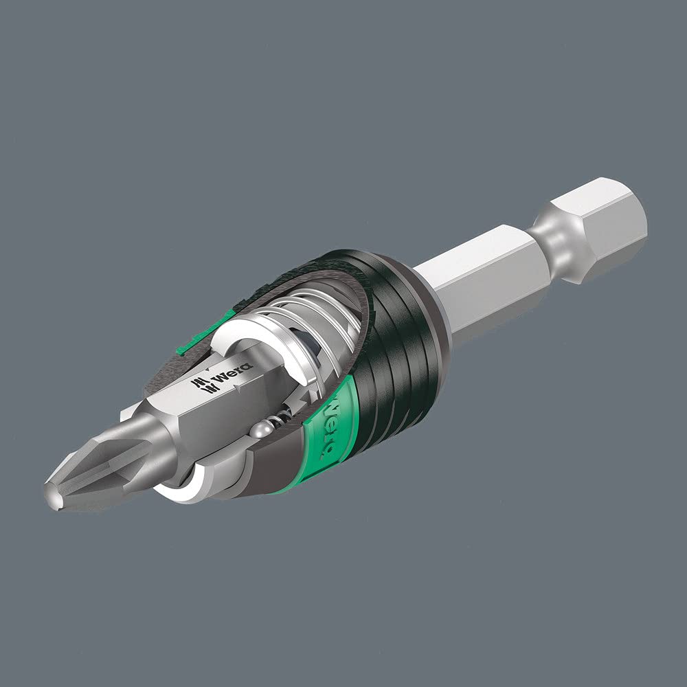 Wera 889/4/1 Rapidaptor Universal Bit Holder, 1/4 Zoll x 75 mm x 1/4 Zoll