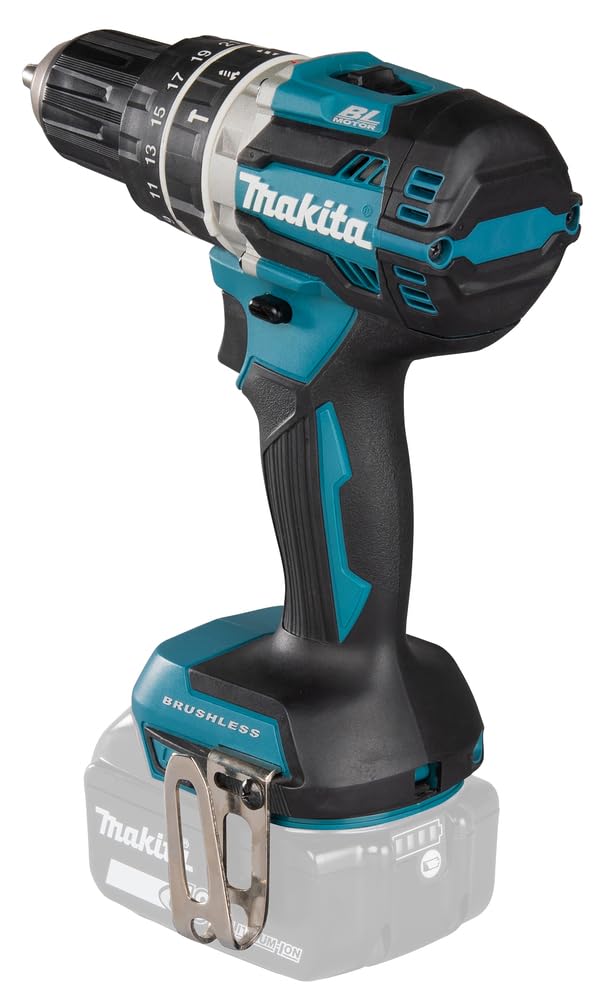 Makita DHP484Z 18V Mobile Brushless Heavy Duty Compact Hammer Driver Drill (Tool Skin Only, No battery/charger) in PLAIN PACKAGING.