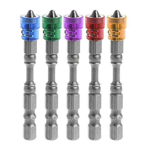 Screwdriver Bits, Magnetic Collar Design 10pcs 1/4 Inch Hex Shank