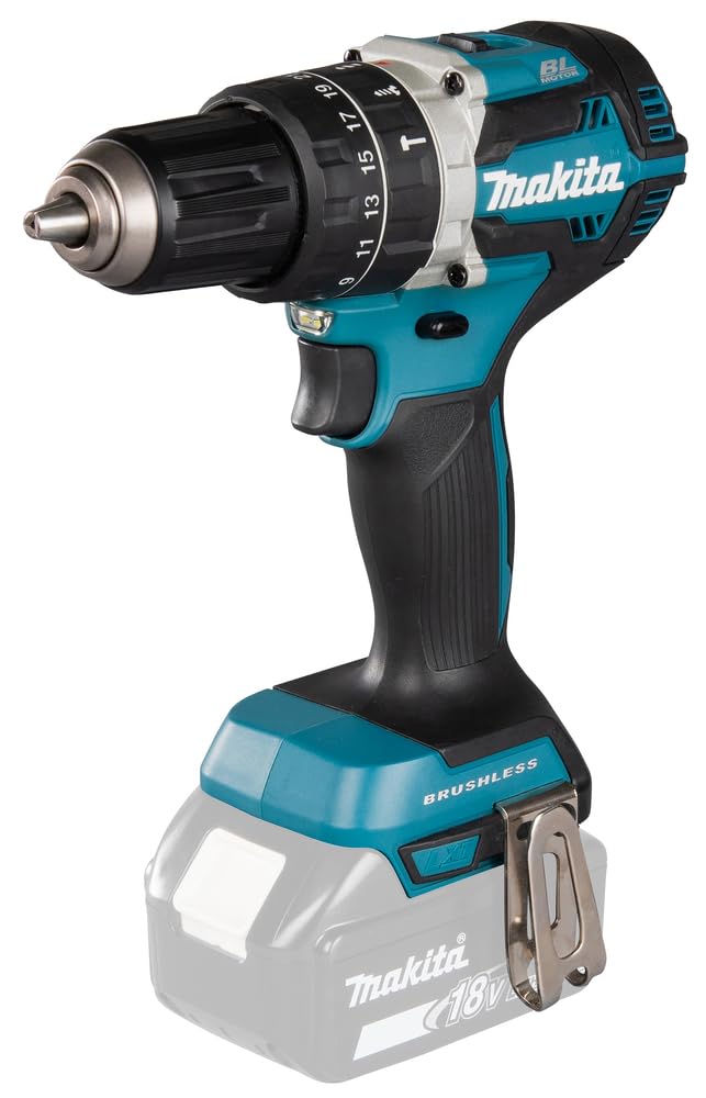 Makita DHP484Z 18V Mobile Brushless Heavy Duty Compact Hammer Driver Drill (Tool Skin Only, No battery/charger) in PLAIN PACKAGING.