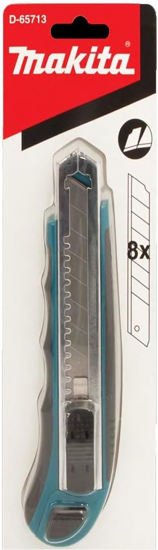 Snap Off Knife with 8 Replacement Blades, 18 mm
