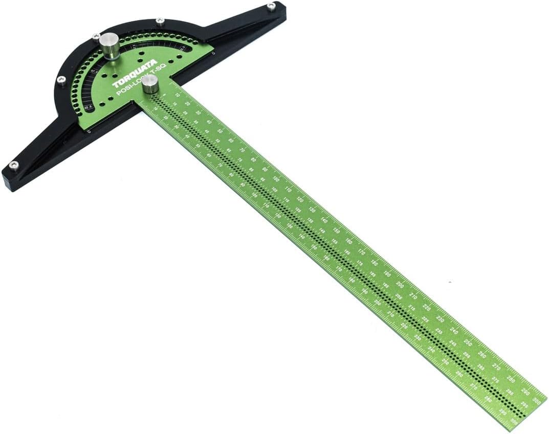 Torquata Metric T Square Posilock with Protractor 300mm