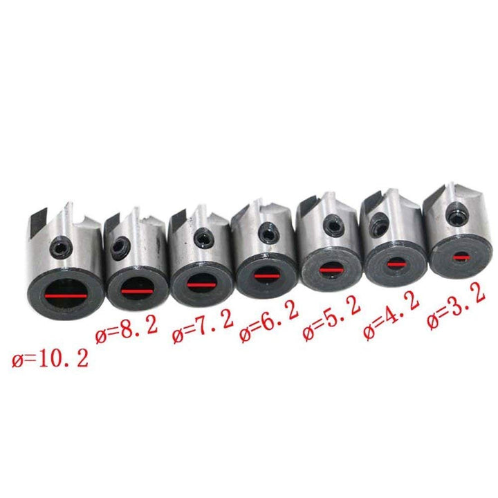 Countersink Drill Bits, Set of 7pcs HSS Countersink Drill Bits Hole Drill Bit Screw Woodworking