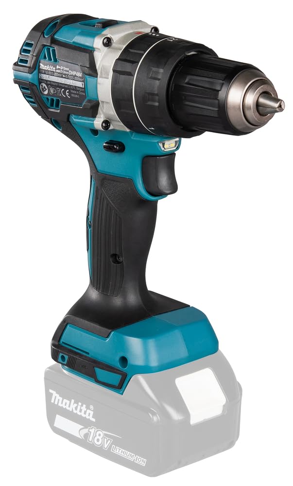 Makita DHP484Z 18V Mobile Brushless Heavy Duty Compact Hammer Driver Drill (Tool Skin Only, No battery/charger) in PLAIN PACKAGING.