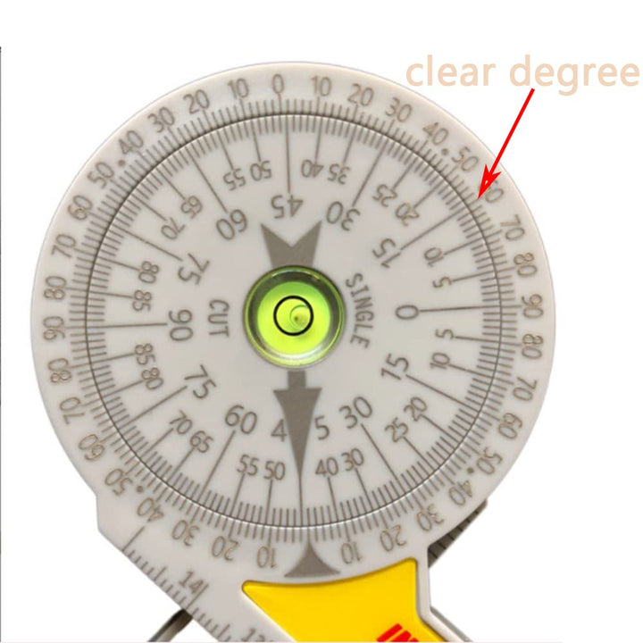2PCS Miter Saw Protractor, 360° Protractor Measuring Gauge Featuring Precision, Stain Steel Angle Finder for Inside Outside Corner, Woodworking, Carpenters, Plumbers, Building Trades