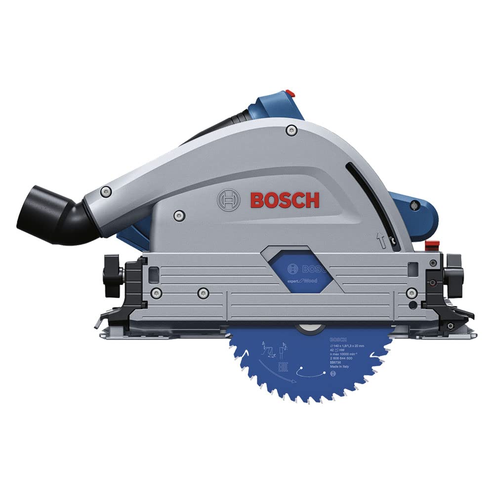 Bosch Professional BITURBO GKT 18V-52 GC Cordless Plunge Circular Saw (Adjustable Speed Levels, incl. connectivity Module, excl. Batteries and Charger, in L-BOXX 238)