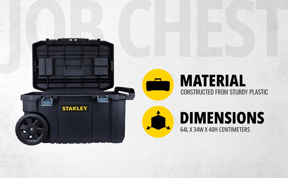 STANLEY STST1-80150 Essential Rolling Chest - Black