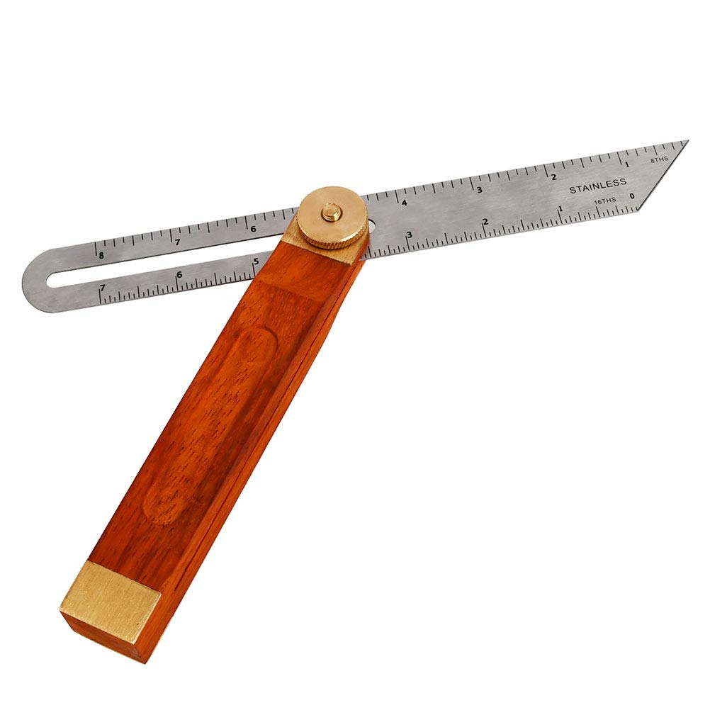 Adjustable Carpentry Square Bevel Gauge Sliding T-Bevel 230mm