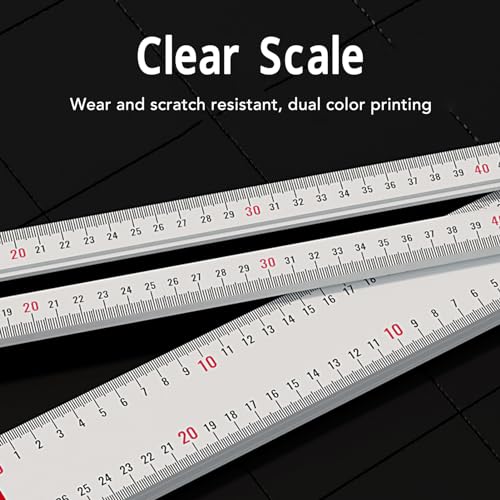 T Square Ruler, 90cm Precision Woodworking Scriber T Square with 0-180° Protractor, Aluminum Alloy Architect Ruler Layout and Measuring Tool Positioning Scribe Tool for Carpenter