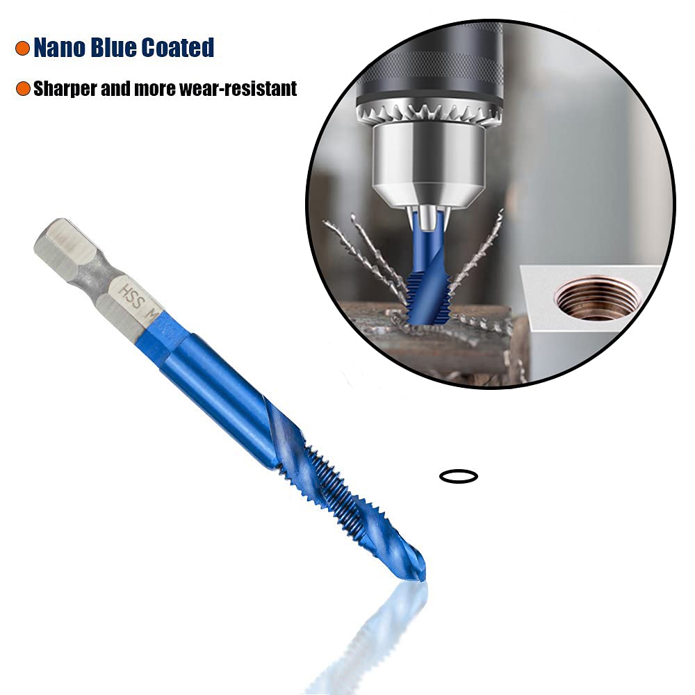 Combination Drill & Taps Bit Set, Screw Tapping