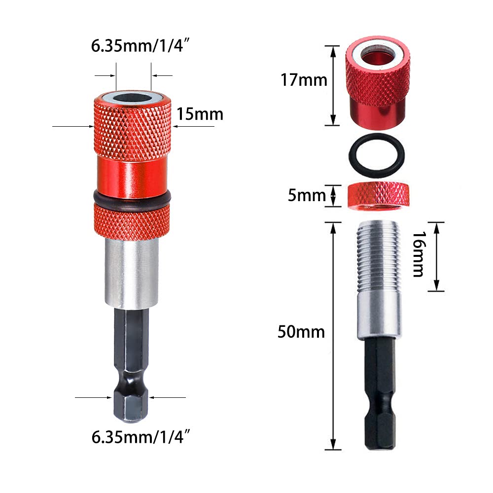 Saipe 2pcs Adjustable Screw Depth Screwdriver