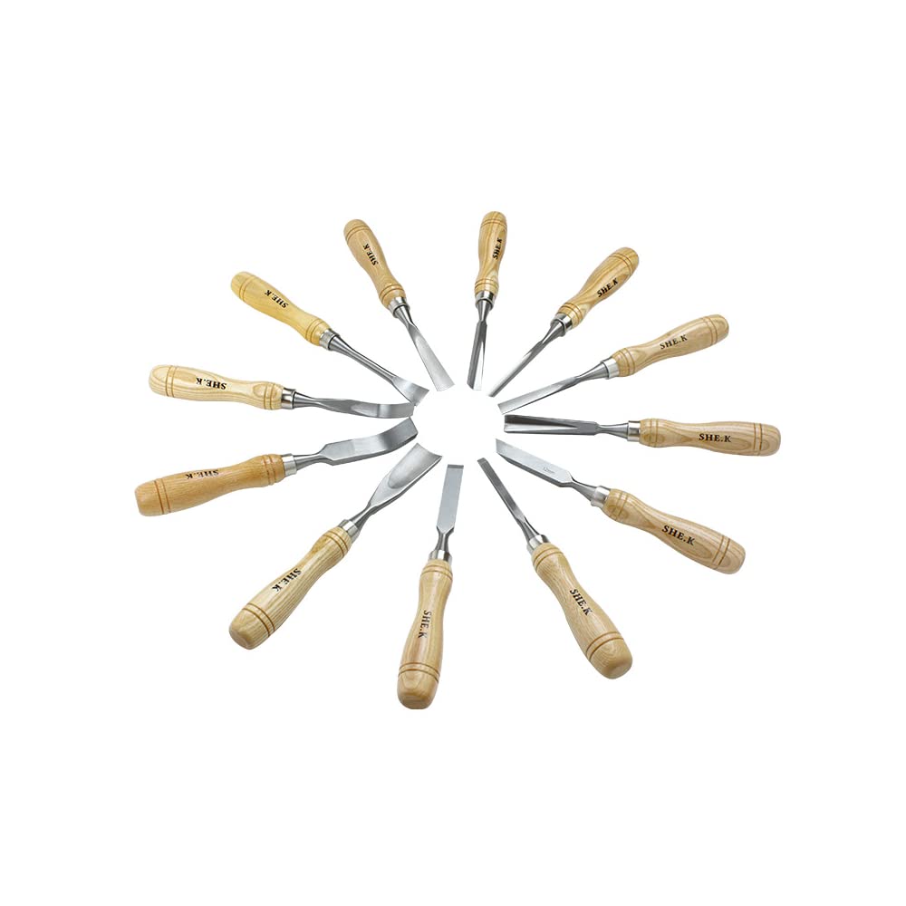 Nisorpa 12pcs Wood Carving Chisel Tool Set