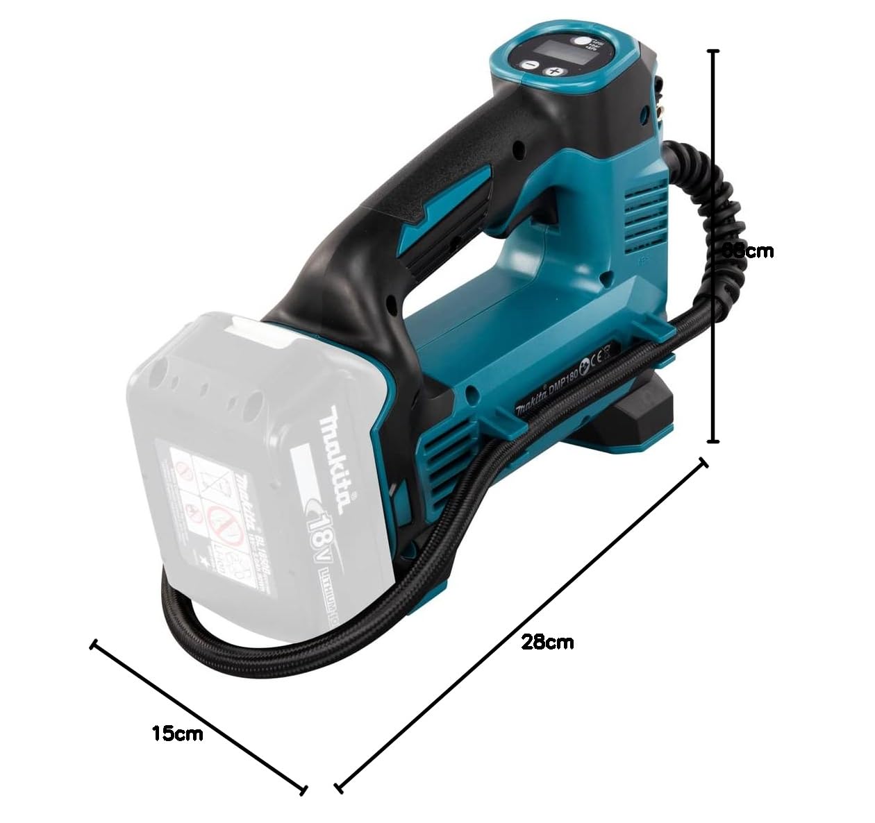 Makita DMP180Z 18V Li-ion LXT Inflator (Tool Only, No Battery)