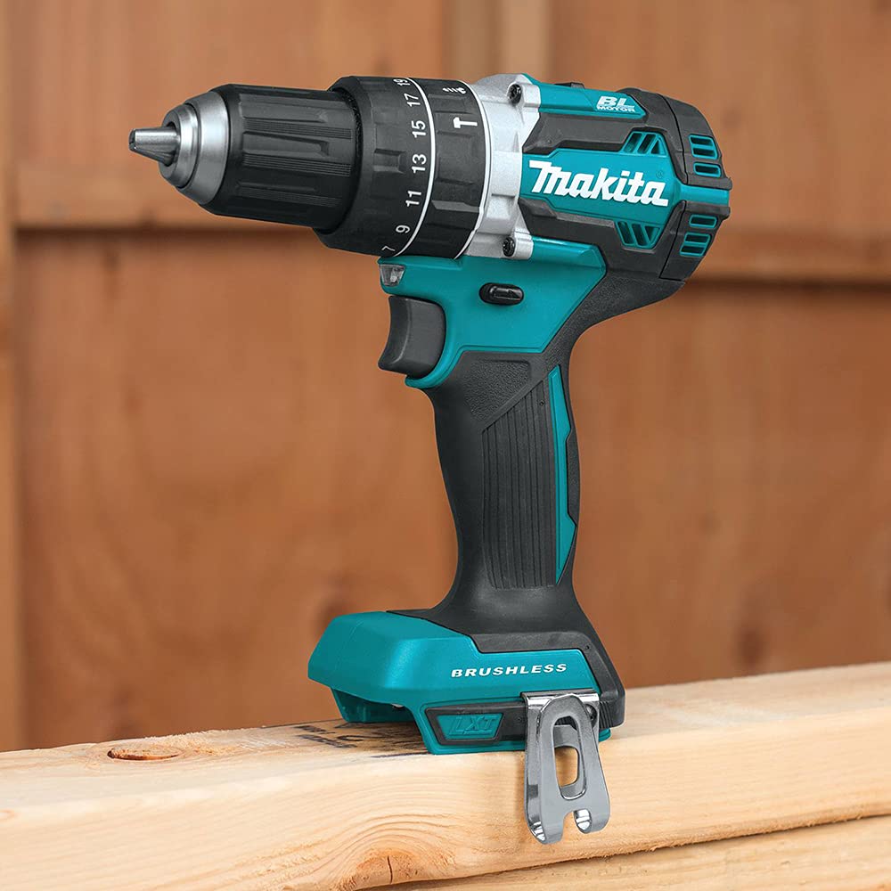 Makita DHP484Z 18V Mobile Brushless Heavy Duty Compact Hammer Driver Drill (Tool Skin Only, No battery/charger) in PLAIN PACKAGING.