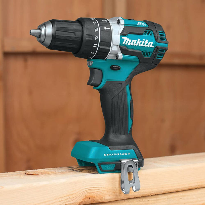 Makita DHP484Z 18V Mobile Brushless Heavy Duty Compact Hammer Driver Drill (Tool Skin Only, No battery/charger) in PLAIN PACKAGING.