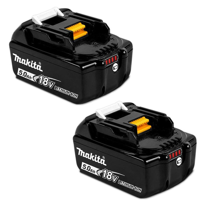 Makita TWIN PACK (191C12-3) GENUINE Battery 5.0AH 18V LXT LI-ION LED GAUGE BL1850B-L
