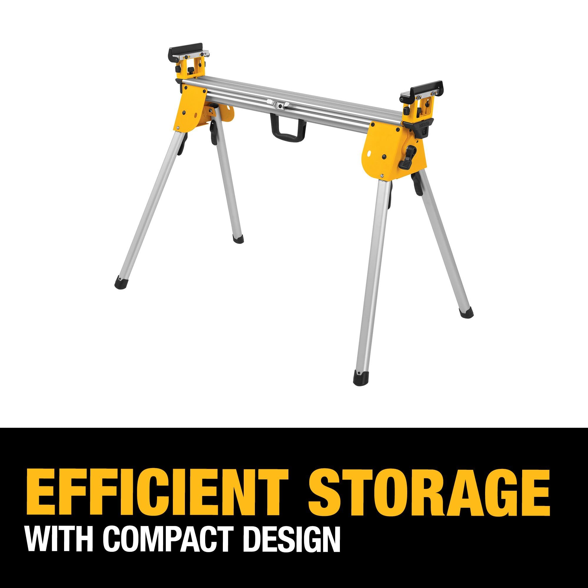 DEWALT Miter Saw Stand, Compact, 40" Beam Extends, Holds up to 500 lbs (DWX724)