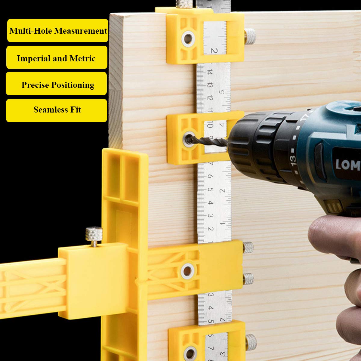 Punch Locator wood Drilling Guide Tool for Door and Drawer