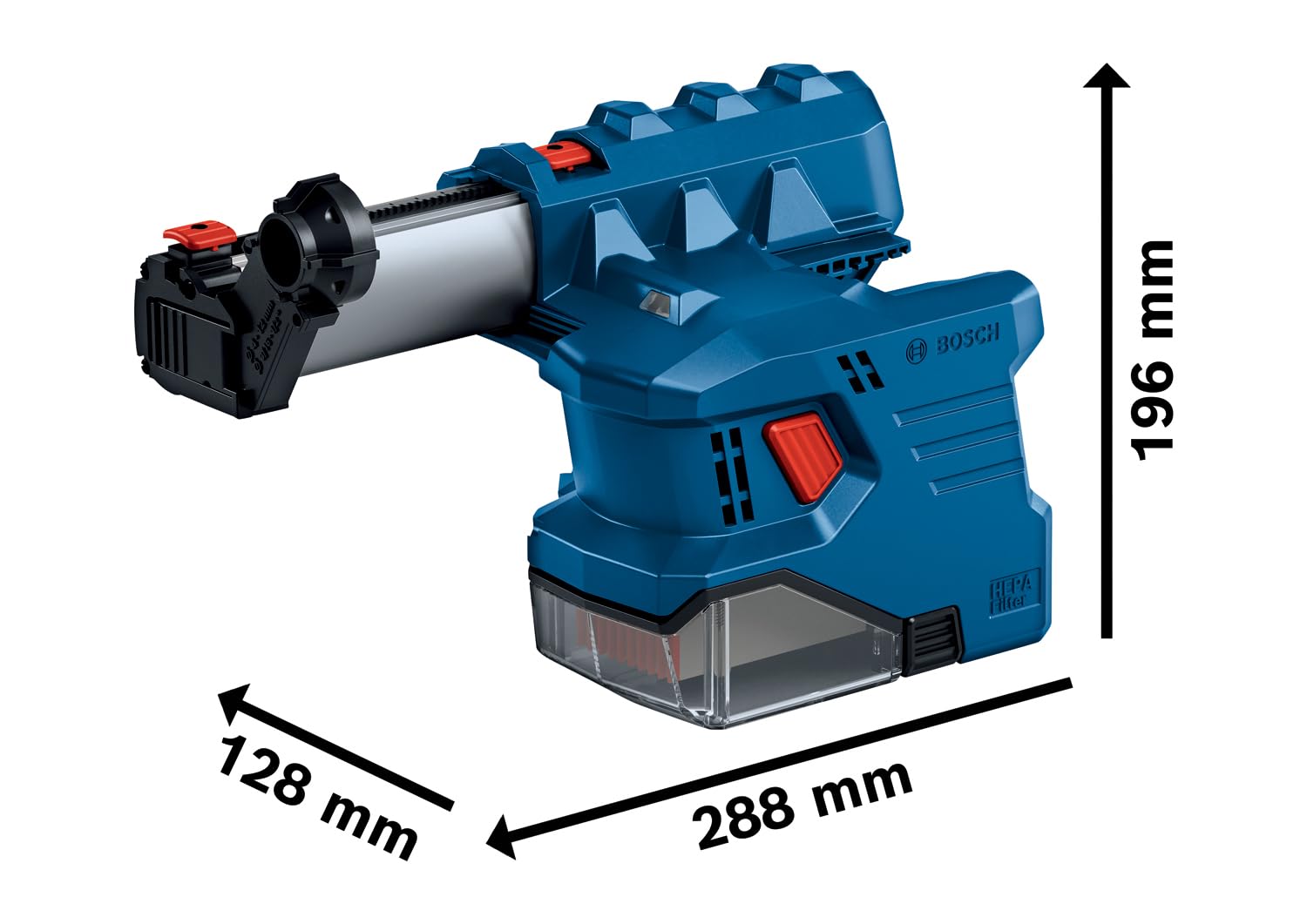 Bosch Professional Dust Extraction Hammer GDE 18V-12 (with SDS Plus, for Drilling Range Between 6 mm to 10 mm Holes, incl. 2 x Ring Brush)