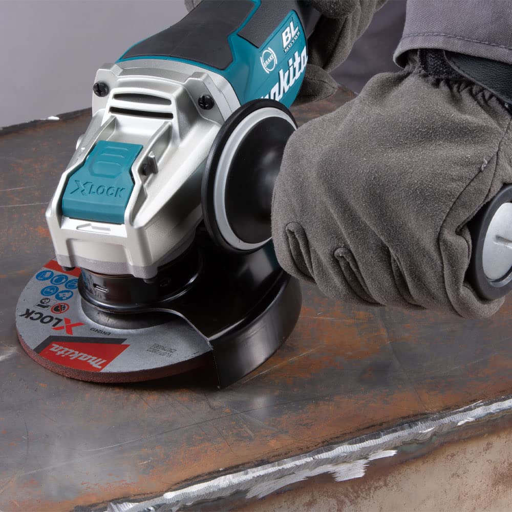 Makita DGA519Z 18V Brushless X-Lock Angle Grinder, 125 mm Size