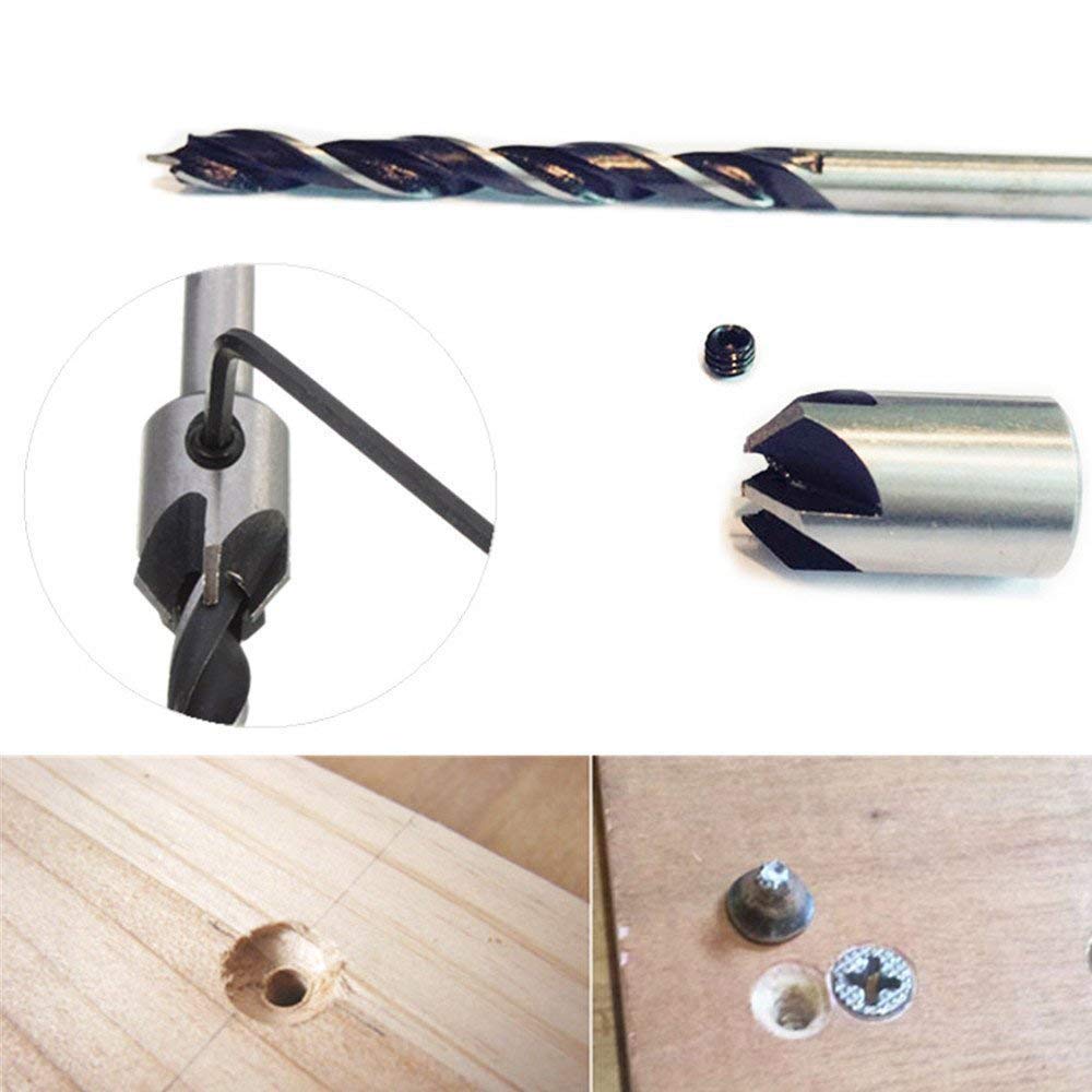 Countersink Drill Bits, Set of 7pcs HSS Countersink Drill Bits Hole Drill Bit Screw Woodworking