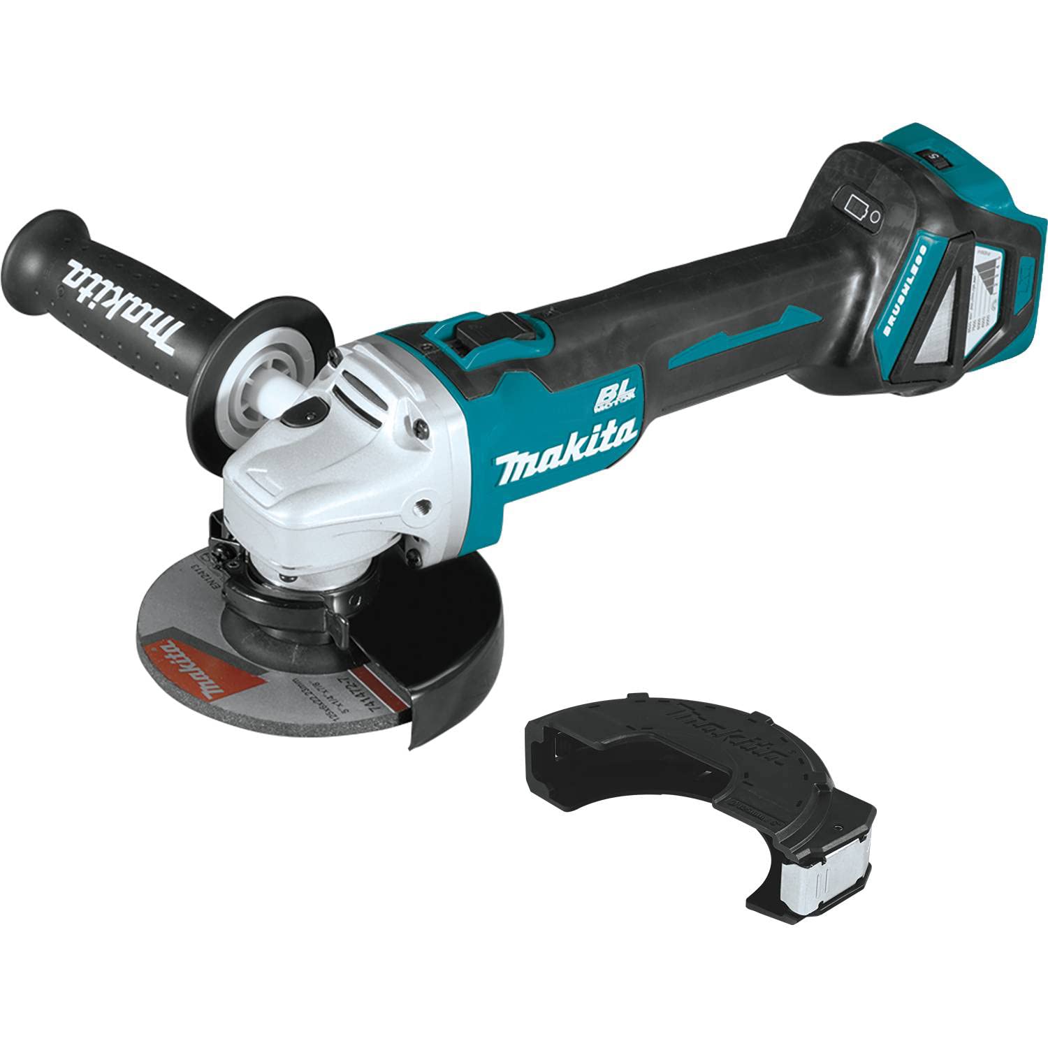 Makita 18V Brushless Angle Grinder with Slide Switch, 125 mm