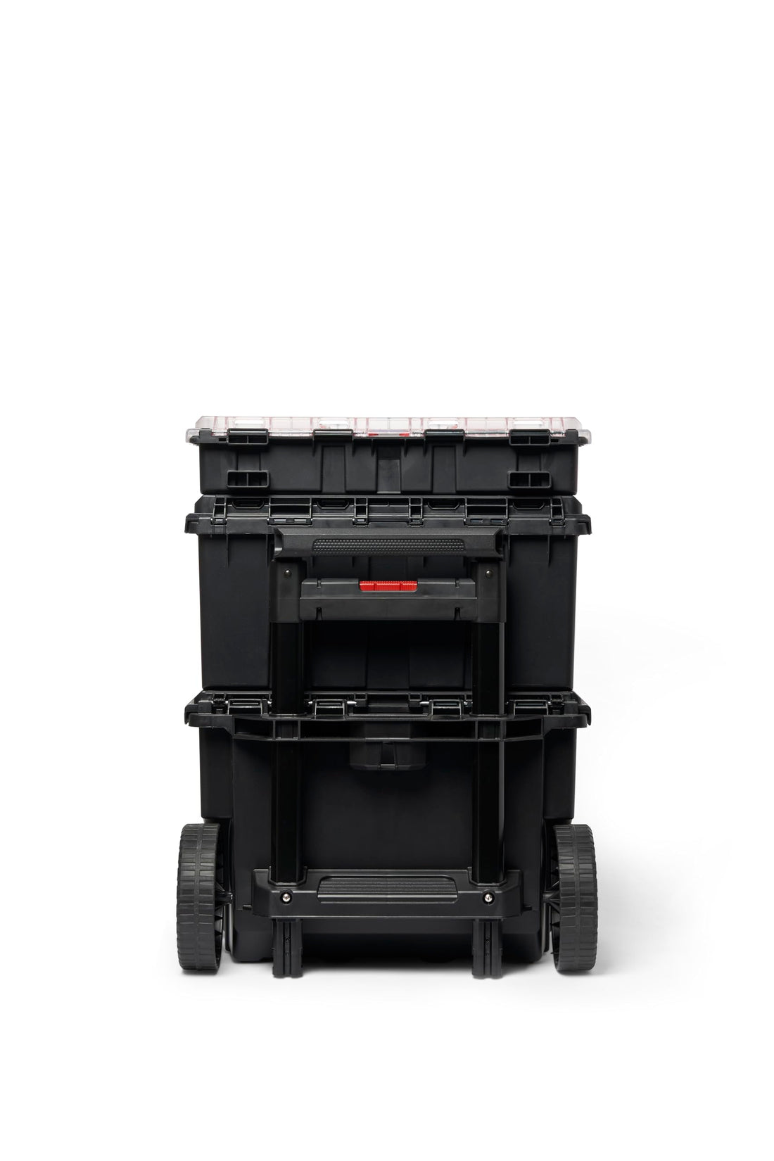 Keter Stack-n-Roll Mobile Tool Storage and Organization, 3 Piece Resin Modular Toolbox System