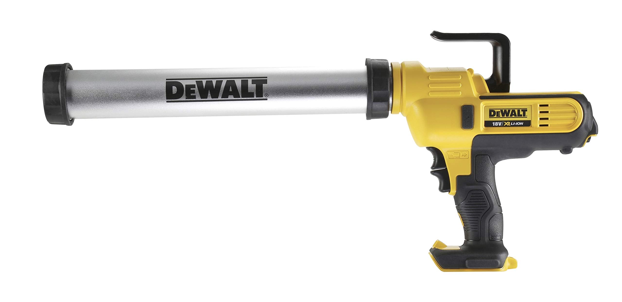 DEWALT DCE580N-XJ Caulk Gun Bare, 1 W, 18 V, Yellow/Black, 300-600 ml