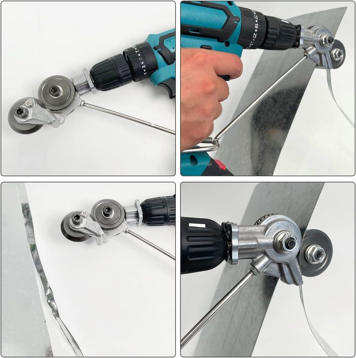 Electric Drill Plate Cutter Double Headed Metal Sheet Cutter Sharp