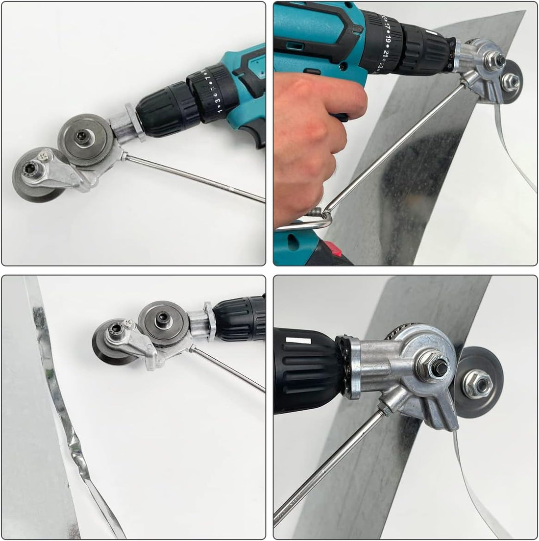 Electric Drill Plate Cutter Double Headed Metal Sheet Cutter Sharp