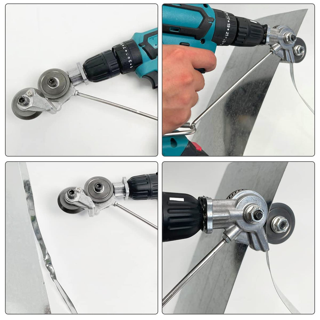 Electric Drill Plate Cutter Double Headed Metal Sheet Cutter Sharp