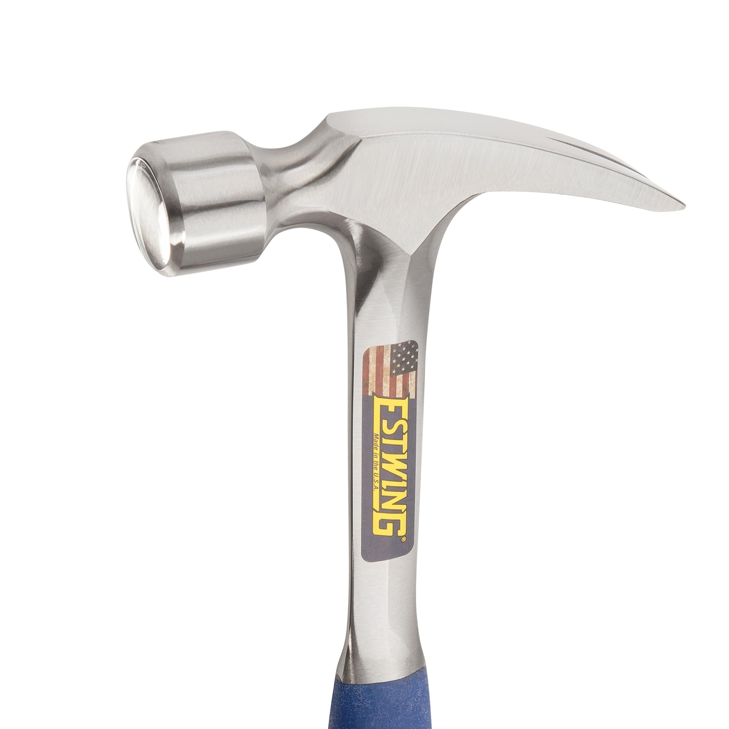 ESTWING Framing Hammer - 22 oz Straight Rip Claw with Smooth Face & Shock Reduction Grip - E3-22SR