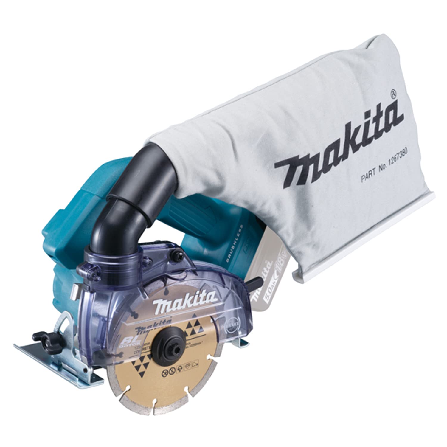 Makita DCC500Z 18V Li-ion LXT Brushless 125mm Disc Cutter – Batteries and Charger Not Included