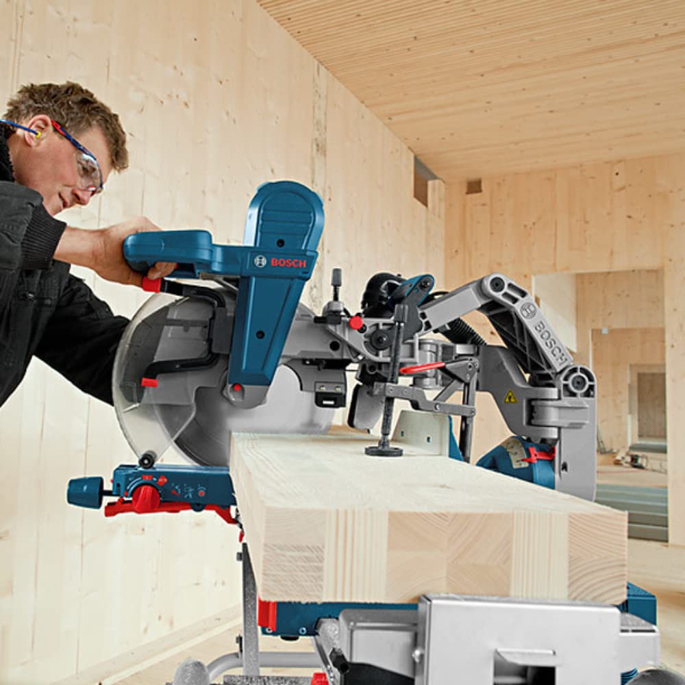 Bosch Genuine 12" 305mm GCM 12 GDL Mitre Saw, Compound Sliding, Axial Glide, Electric Corded, Drop Chop - 0601B23640