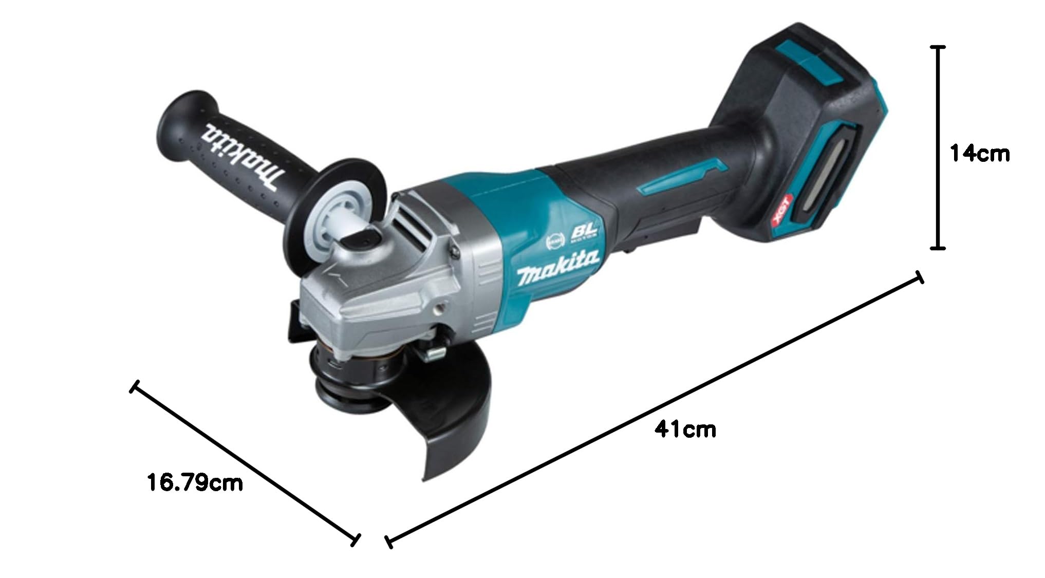MAKITA 40V MAX XGT BRUSHLESS 125MM PADDLE SWITCH ANGLE GRINDER SKIN GA013GZ