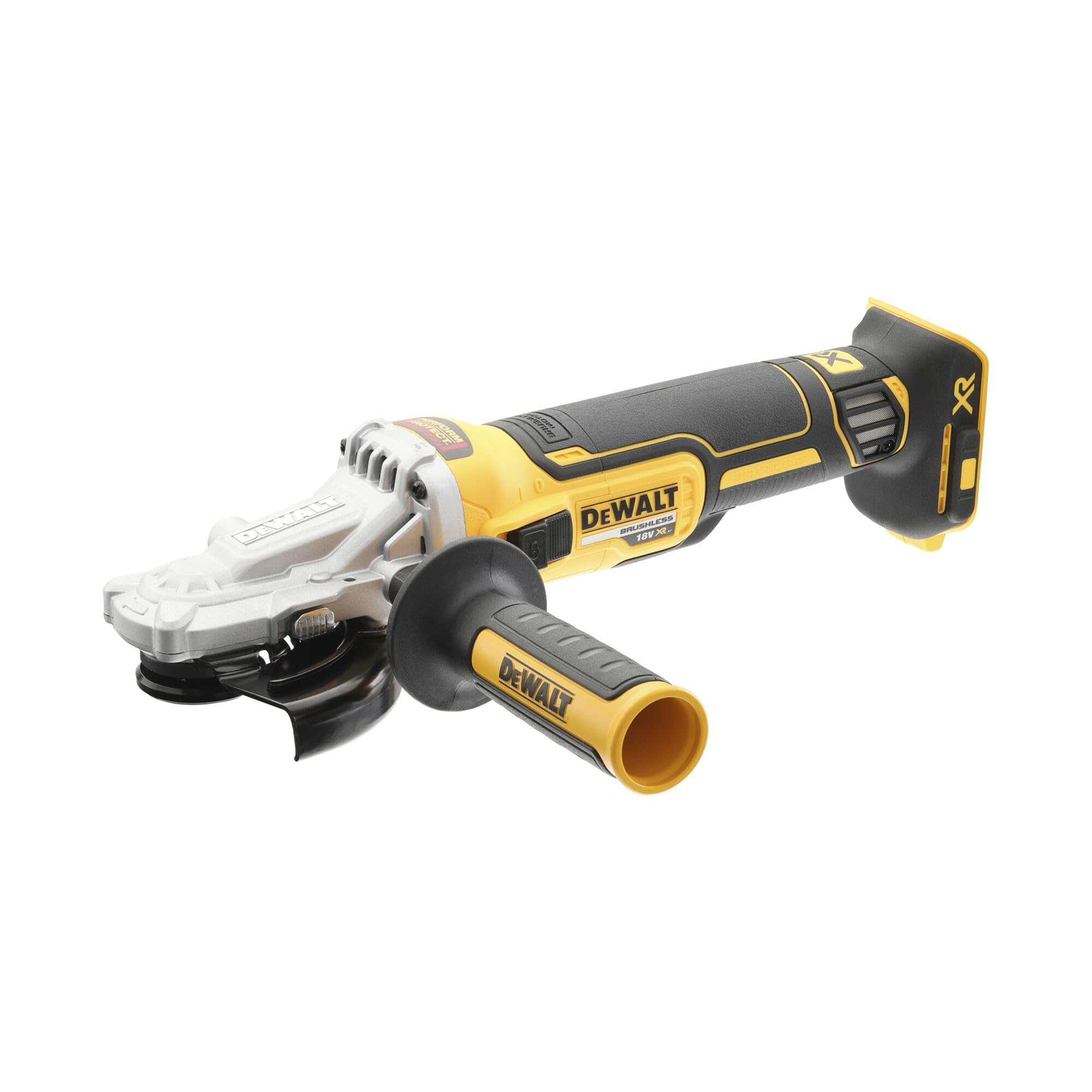 DeWalt 18V XR Bare Unit Brushless Flat Head Angle Grinder, 125 mm