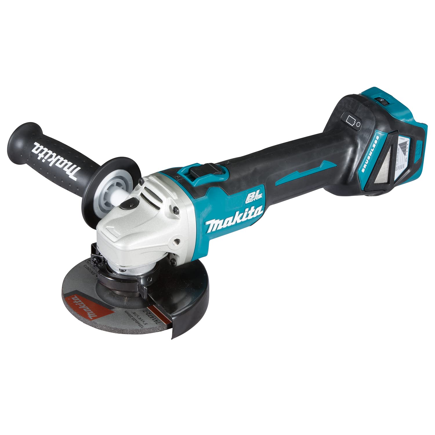Makita 18V Brushless Angle Grinder with Slide Switch, 125 mm