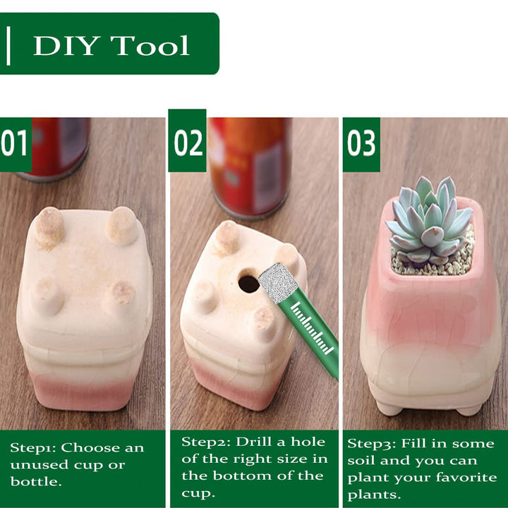Mgtgbao Green 7PCS Dry Diamond Drill Bits Set