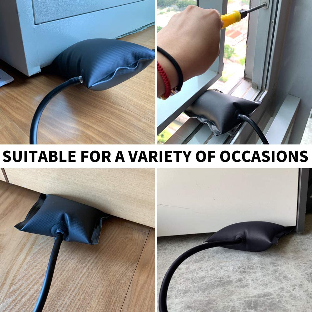 Air Wedge Bag Pump,Professional Leveling 3 Pack Strong Air Wedge Bag Kit,Car Door and Window Installation and Positioning air Cushion airbag(3 PCS air Bags)