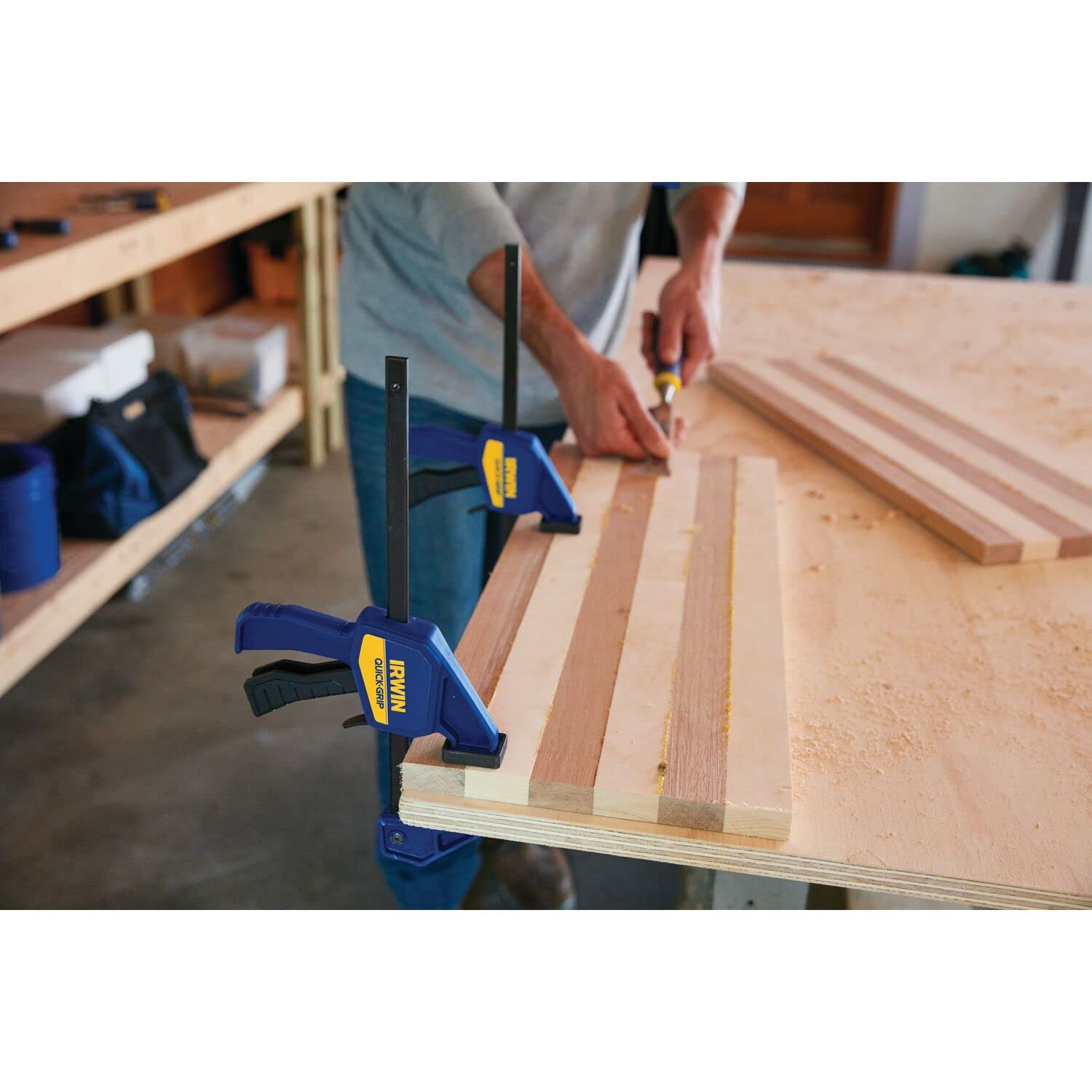 IRWIN T5462EL7 QUICK-GRIP 150mm (6) Mini Clamp - 2 Pack, Multi