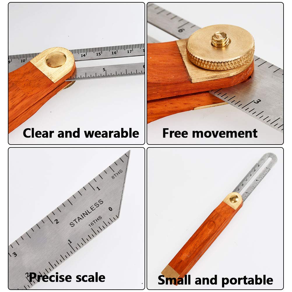 Adjustable Carpentry Square Bevel Gauge Sliding T-Bevel 230mm